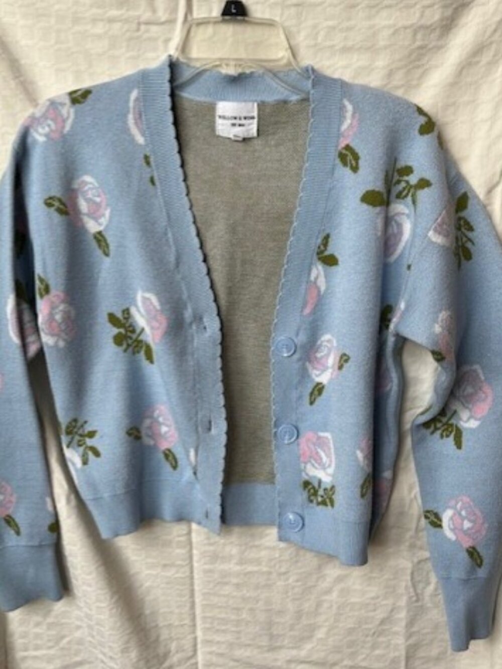 Willow and Wind Floral  cardigan sweater